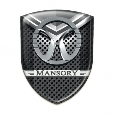 Mansory Domed Emblem Perforated Base with Grey Detail 