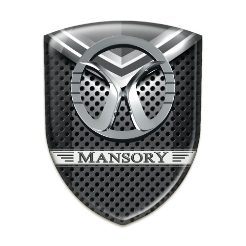 Mansory Domed Emblem Perforated Base with Grey Detail 