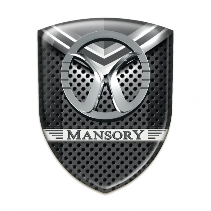 Mansory Domed Emblem Perforated Base with Grey Detail 