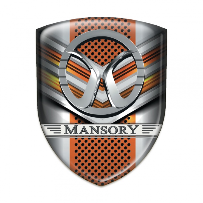 Mansory Resin Sticker Grey Copper fragments 