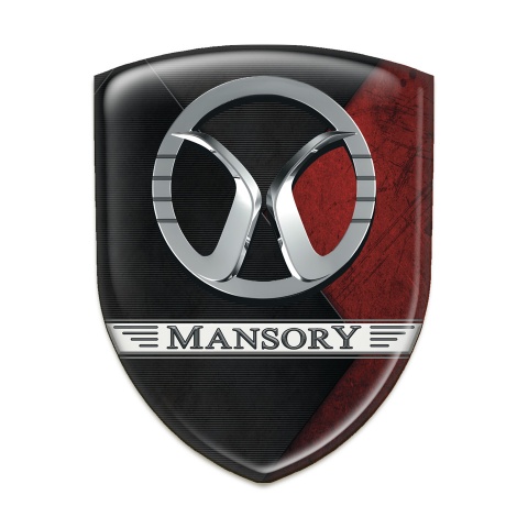 Mansory Emblem Interior Mixed Red Black Textur 