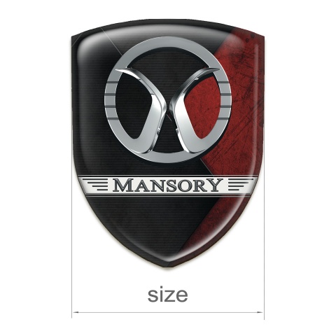 Mansory Emblem Interior Mixed Red Black Textur 