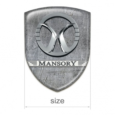 Mansory Self Adhesive Car logo Emblem Stone Design 