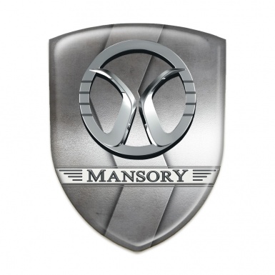 Mansory Silicone Badge S Shape Metal Style 