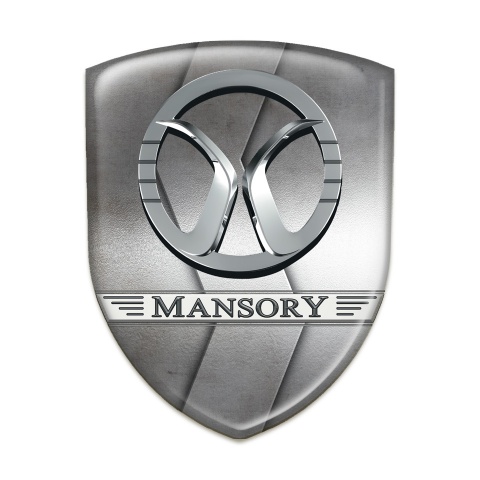 Mansory Silicone Badge S Shape Metal Style 