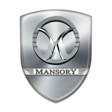 Mansory Auto Emblem Racing Edition Silver Style 