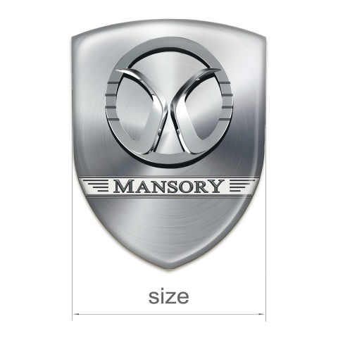 Mansory Auto Emblem Racing Edition Silver Style 