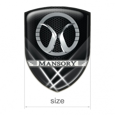 Mansory Emblem Badge Logo Grossed lights Style 
