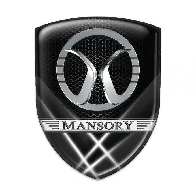 Mansory Emblem Badge Logo Grossed lights Style 