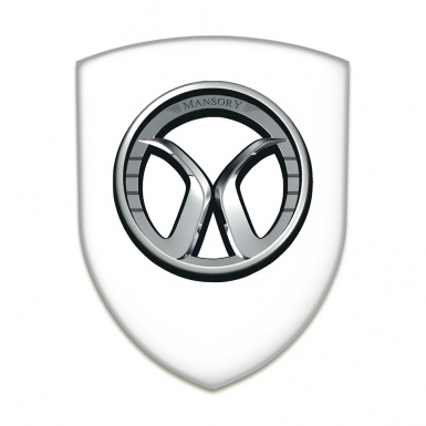 Mansory Auto Emblem Premium Quality White Edition 