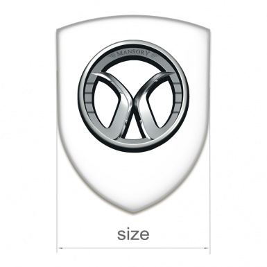Mansory Auto Emblem Premium Quality White Edition 