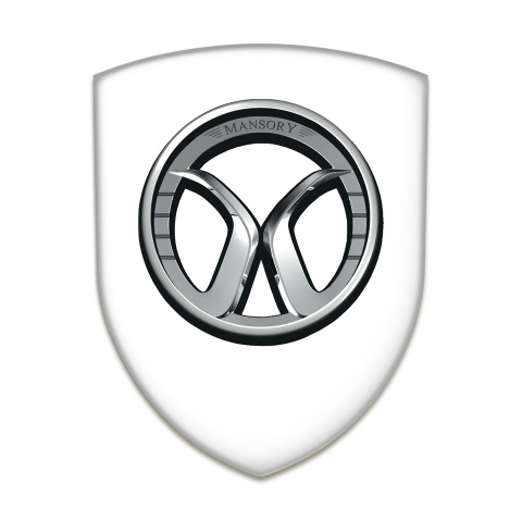 Mansory Auto Emblem Premium Quality White Edition 