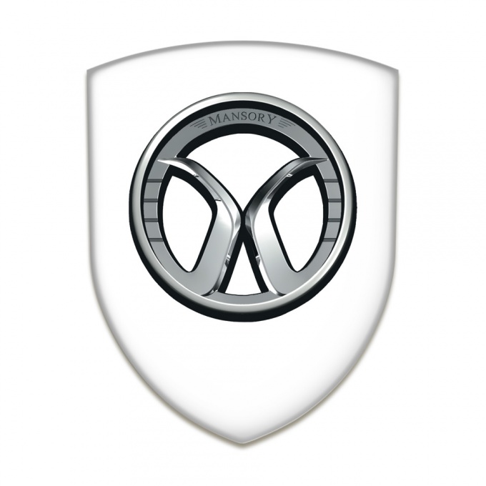 Mansory Auto Emblem Premium Quality White Edition 
