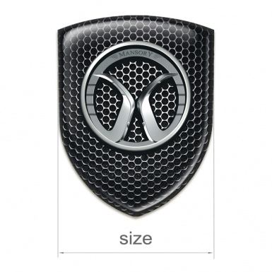 Mansory Emblem Badge Logo Perforated Steel Edition 