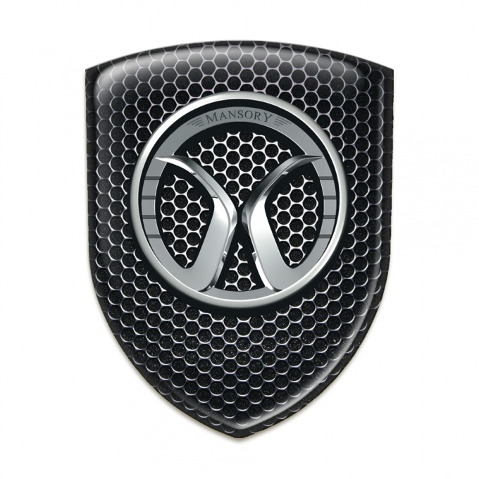 Mansory Emblem Badge Logo Perforated Steel Edition 