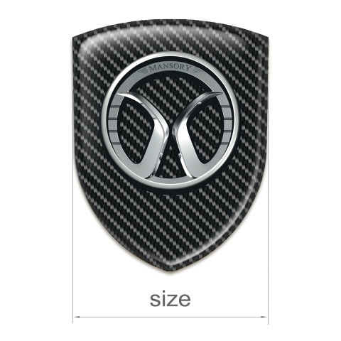 Mansory Logo Emblem Black carbon Edition 