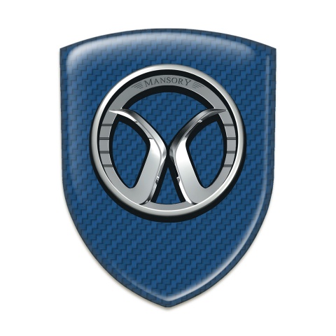 Mansory Tuning Emblem navy Blue Carbon Edition 