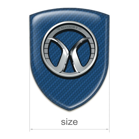 Mansory Tuning Emblem navy Blue Carbon Edition 