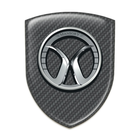 Mansory Self Adhesive Emblem Logo dark Grey Edition 
