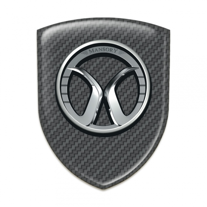 Mansory Self Adhesive Emblem Logo dark Grey Edition 