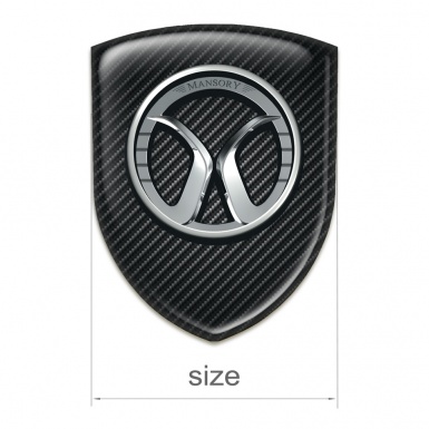 Mansory Silicone Emblem dark Carbon Edition 