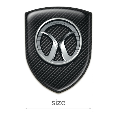 Mansory Silicone Emblem dark Carbon Edition 