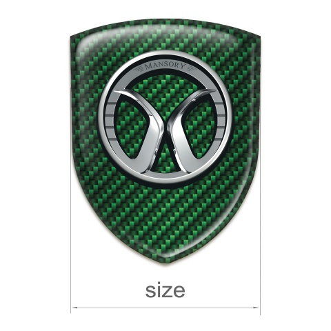 Mansory Resin Sticker Green Carbon edition 