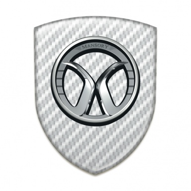 Mansory Car Accessories Badge White Carbon Edition 
