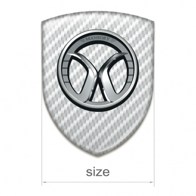 Mansory Car Accessories Badge White Carbon Edition 