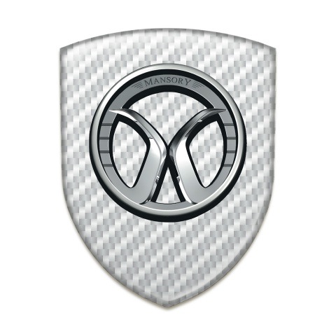 Mansory Car Accessories Badge White Carbon Edition 