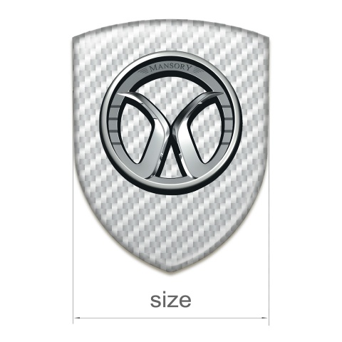 Mansory Car Accessories Badge White Carbon Edition 