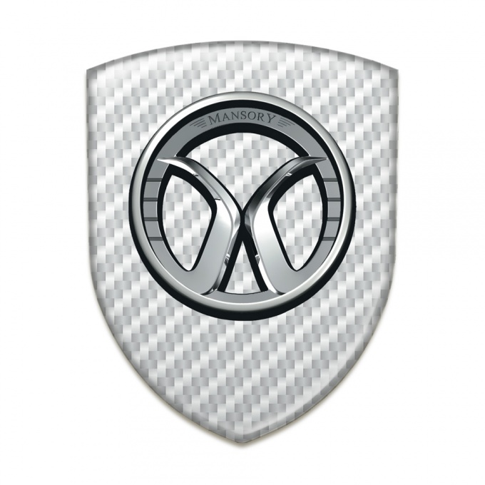 Mansory Car Accessories Badge White Carbon Edition 