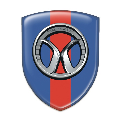 Mansory Resin Sticker Blue with Red Band Edition 