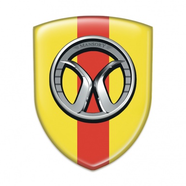 Mansory 3D Gel Emblem Yellow with Red band Edition 