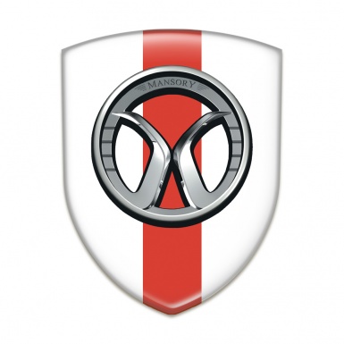 Mansory Emblem Exterior White with Red Band Edition 