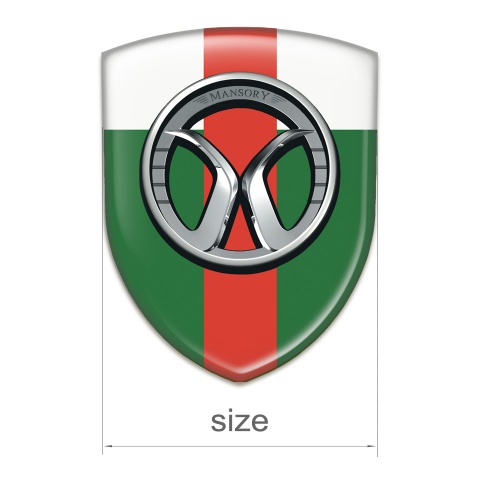 Mansory Emblem Interior Green White with Red Band Edition 