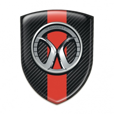 Mansory Silicone Shield Black carbon Red band