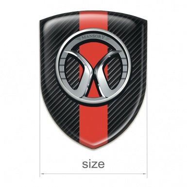 Mansory Silicone Shield Black carbon Red band