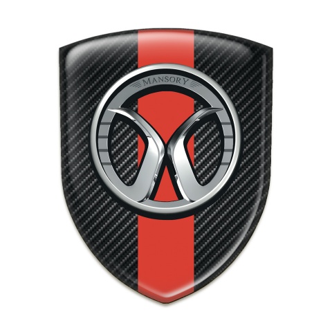 Mansory Silicone Shield Black carbon Red band