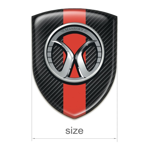 Mansory Silicone Shield Black carbon Red band