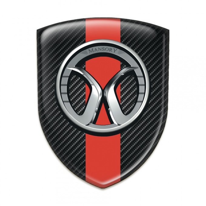 Mansory Silicone Shield Black carbon Red band