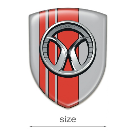 Mansory Emblem Interior Grey with Red Tapes 