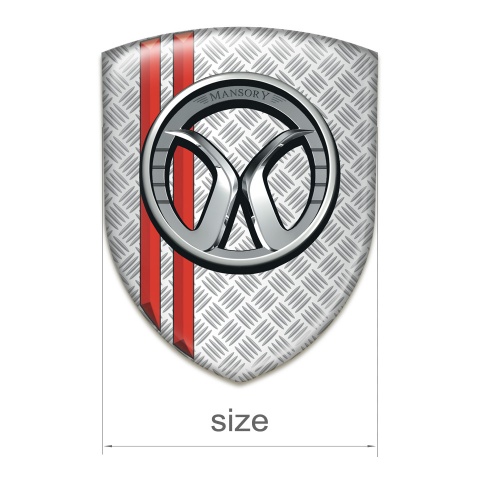 Mansory Silicone Shield Grid Effect red Stripes 