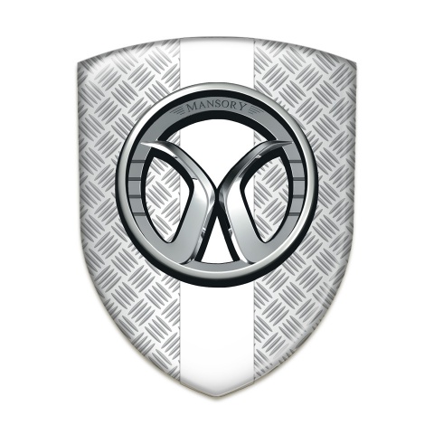 Mansory Tuning Emblem Mesh Effect with White Tape 