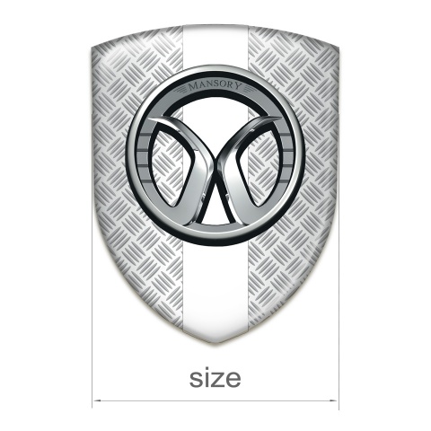 Mansory Tuning Emblem Mesh Effect with White Tape 