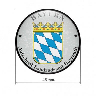 Aufkleber Aufschrift Landratsamt Bayreuth Bayern fur Plakette
