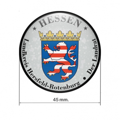 Aufkleber Hersfeld Rotenburg Hessen Fur Deutsches Nummernschild Plakette