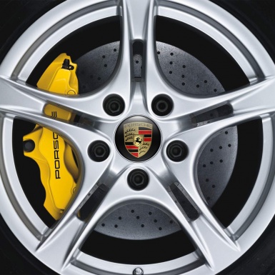 Porsche Wheel Silicone Emblems Classic Edition Black