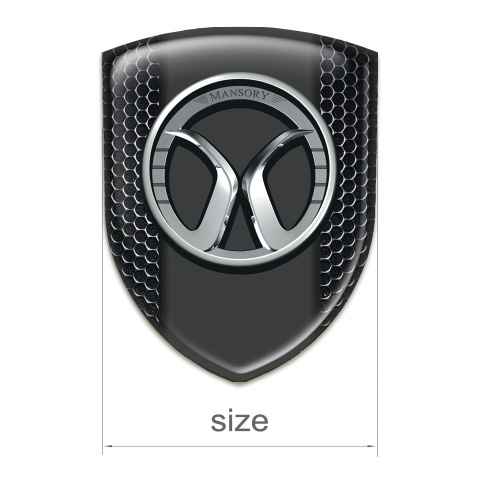 Mansory Tuning Badge Perforated Steel Model 