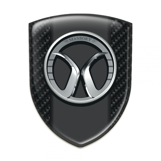 Mansory Car Interior Badge Dark Carbon Model 
